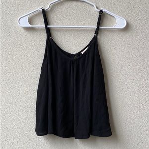 Mossimo Black Cropped Spaghetti Strap Tank